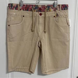 Desigual Men’s Double Waist Khaki Short - Size 36